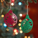 Heartfelt Cheer Ornament Metal Ornament Shape, Asst of 2, 6.25"