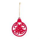 Heartfelt Cheer Ornament Metal Ornament Shape, Asst of 2, 6.25"