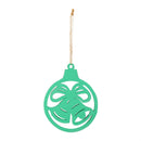 Heartfelt Cheer Ornament Metal Ornament Shape, Asst of 2, 6.25"