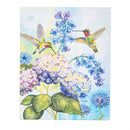 Cottage Garden Indoor Wall Decor, Blue Hydrangeas and Hummingbird Canvas, 8"Lx10"H, Asst of 3