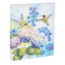 Cottage Garden Indoor Wall Decor, Blue Hydrangeas and Hummingbird Canvas, 8"Lx10"H, Asst of 3