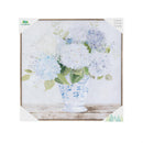 Cottage Garden Indoor Wall Decor, Hydrangeas in Blue and White Vase Canvas, 24"Lx24"H