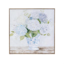 Cottage Garden Indoor Wall Decor, Hydrangeas in Blue and White Vase Canvas, 24"Lx24"H