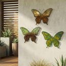 VivaStyle Wall Decor, Metal, Butterfly Lasercut, Asst of 3