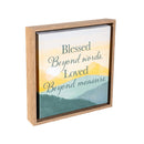 Simple Blessings Indoor Wall Decor, Floral Sentiment Canvas with Wood Frame, 10"Lx10"H, Asst of 3