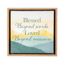 Simple Blessings Indoor Wall Decor, Floral Sentiment Canvas with Wood Frame, 10"Lx10"H, Asst of 3