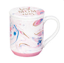 Ceramic Cup w/ Ornament/Coaster Gift Set, 10 oz., Mom,p2712001