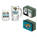 Jacksonville Jaguars, Stemless 17OZ Wine & Beer 16 OZ  Gift Set