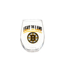 Stemless 17OZ Glass & Tankard 16OZ Gift Set, Boston Bruins
