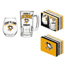 Stemless 17OZ Glass & Tankard 16OZ Gift Set, Pittsburgh Penguins