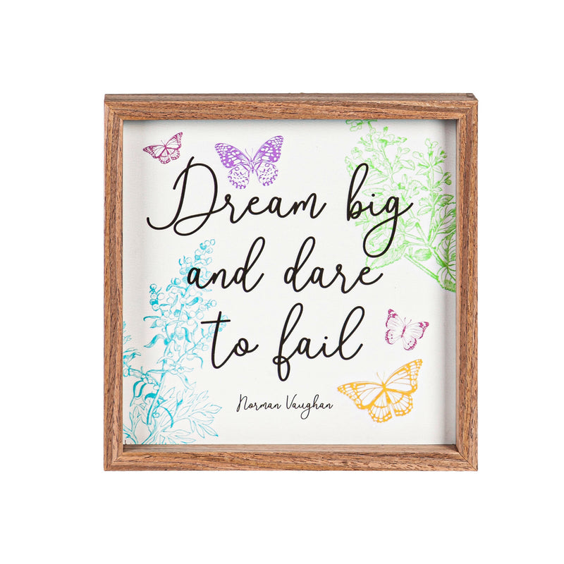 10" H x 10" L Inpirational Wall Art, Asst of 4