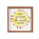 10" H x 10" L Inpirational Wall Art, Asst of 4