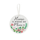 Wood Hanging Décor with Flower Display, 4 Designs, 6 of each, 24 Pieces total