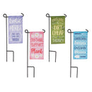 Garden Humor Mini Flag Assortment, 24-Piece CDU