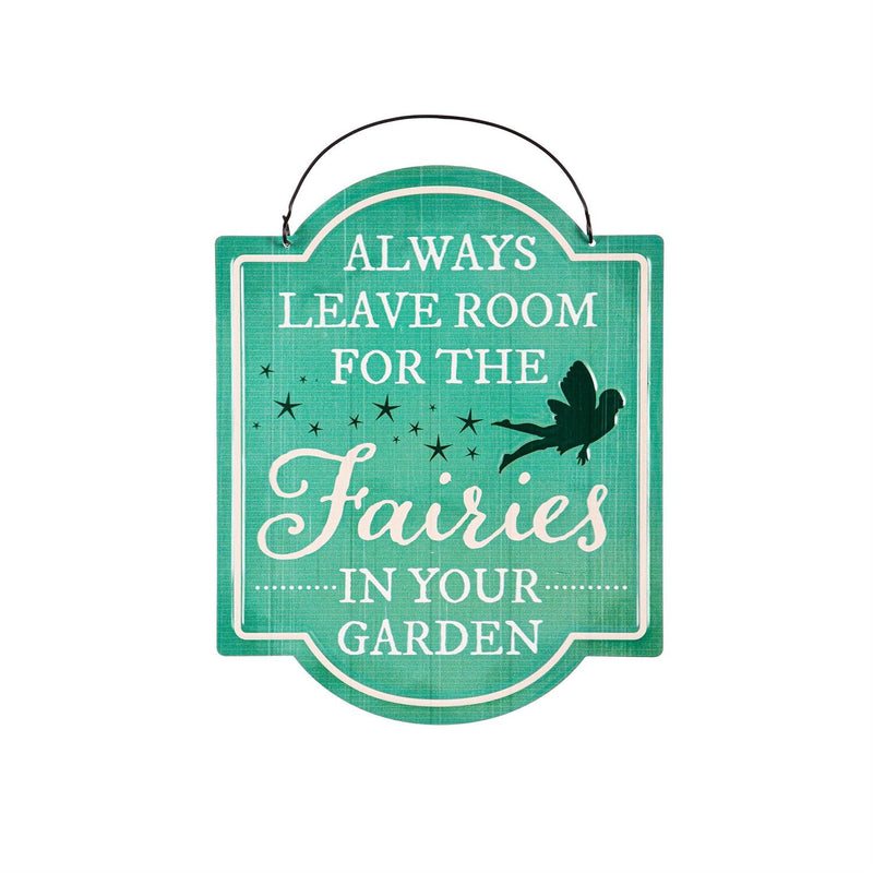 Garden of Wonder Garden Sign, Metal Hanging Sign, Fairy Garden