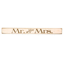 18" Wood Tabletop Sign, Mr. and Mrs.