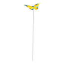 Pollinator Garden Stake Metal Butterfly, Dragonfly & Florals Plant Pick