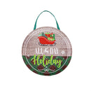 Holiday and Winter Lighted Moire Door Décor Program