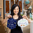 What She Shed Garden Sign, Metal, Printed Hanging Garden Sign, Greenhouse