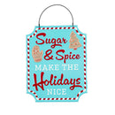 Printed Metal Hanging Gingerbread Cottage Sign