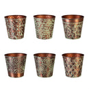 Cottage Garden Planters, Metal, Embossed Planters with 2-Tier Plant Stand Program