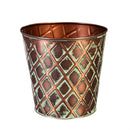 Cottage Garden Planters, Metal, Embossed Planters with 2-Tier Plant Stand Program