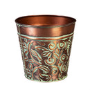 Cottage Garden Planters, Metal, Embossed Planters with 2-Tier Plant Stand Program