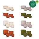 Ribbed Short & Tall Metal Planters Pallet Program