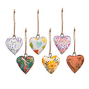 Heart Wood Hanging Decor in Glass Jar, Asst, 2"L