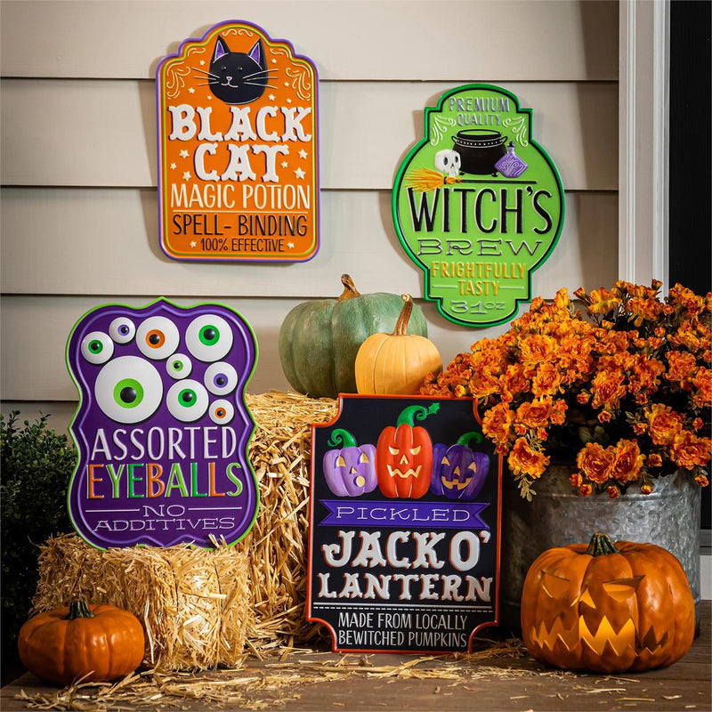 Metal Halloween Garden Sign