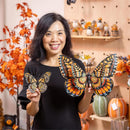 Harvest Blossoms, Outdoor Magnetic Glitter Monarch Butterfly in Gift Box, Set of 3