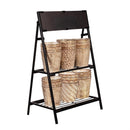 Winter Grove Planter, Metal, Embossed Design, Asst of 6, Includes 2-Tier Plant Stand Program