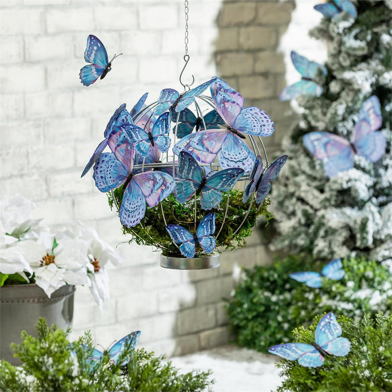 Season to Sparkle Garden Accent, Outdoor Magnetic Glitter Butterfly, Set of 54