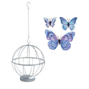 Pearl and Pine Garden Accent, Outdoor Magnetic Glitter Butterflies, Set of 126 with 1 Display