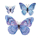 Pearl and Pine Garden Accent, Outdoor Magnetic Glitter Butterflies, Set of 126 with 1 Display
