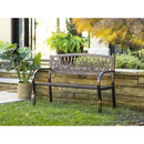Metal Garden Bench, Cat Tail