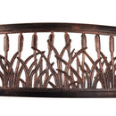 Metal Garden Bench, Cat Tail