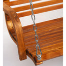 Wooden swing bench