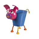 Metal Pig Planter 2 Asst