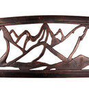 Metal Garden Bench, Mountain View