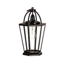 Indoor and Outdoor 3 in 1 Metal Lantern, Lamp Post Light, Hanging Lantern and Tabletop Lantern