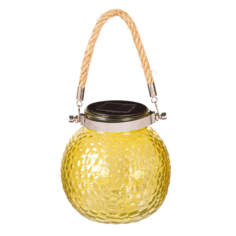 Textured Glass Solar Lanterns