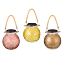 Textured Glass Solar Lanterns