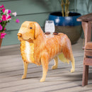 Recycled Metal Golden Retriever Table