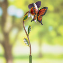 Metal Buttefly and Flower Spinner