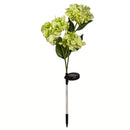 Solar Power Hydrangea Garden Stake, Green