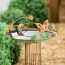 Metal Butterfly Bird Bath