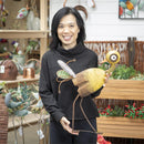 23" Rustic Metal Chicken with Spring Neck statuary