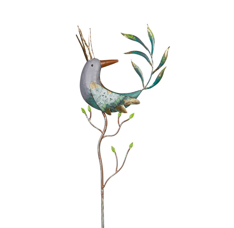 Metal Royal Birds Garden Stake