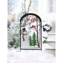 Laser Cut Trellis-Snowman,phd003